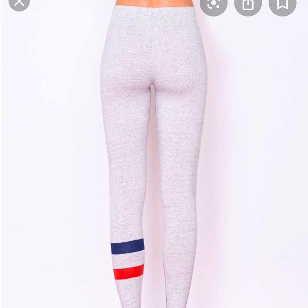 Sundry striped jersey leggings